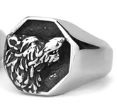 Wholesale Nordic Viking Wolf Head Stainless Steel Ring